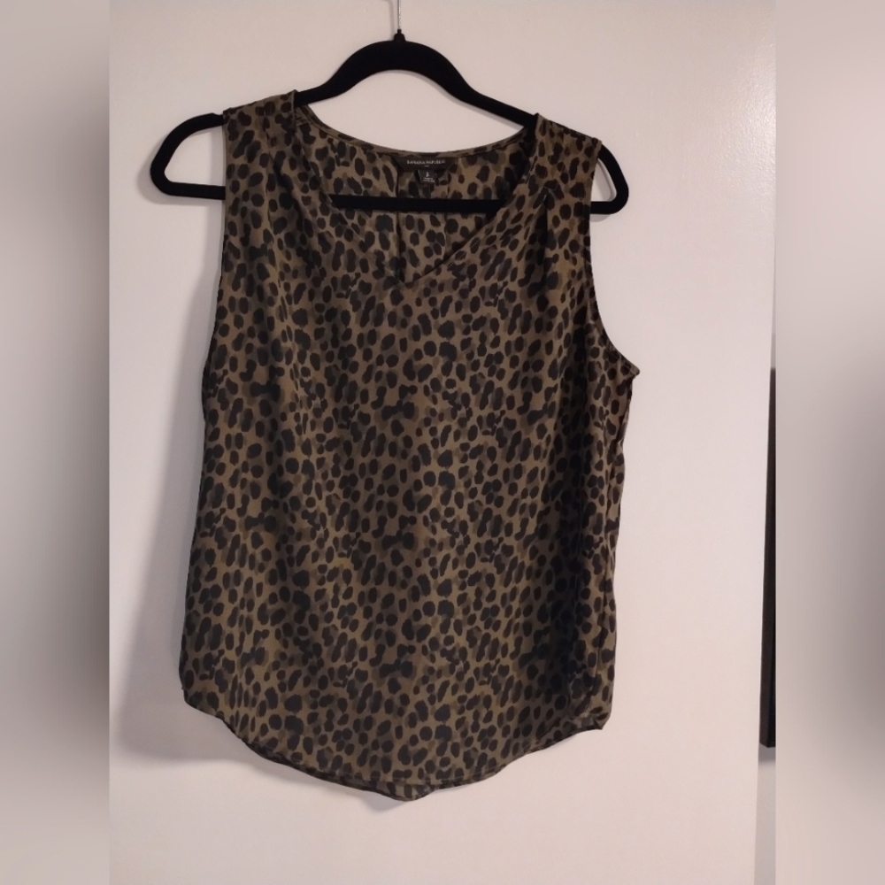 Leopard Print Banana Republic Sleeveless Top